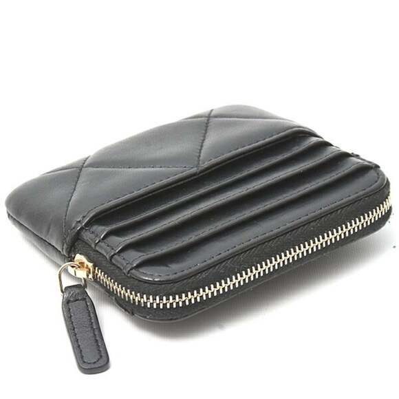 CHANEL Black Lambskin Leather Wallet - Picture 3 of 10